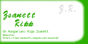 zsanett ripp business card